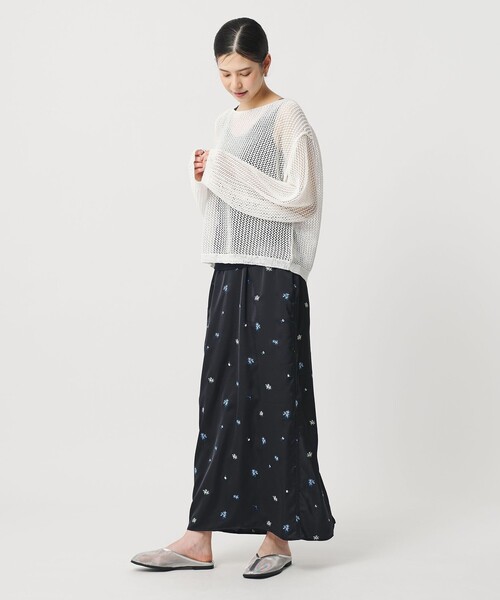 BEAUTY&YOUTH UNITED ARROWS スカート フラワー エンブロイ BEAUTY&YOUTH UNITED ARROWS スカート フラワー エンブロイ