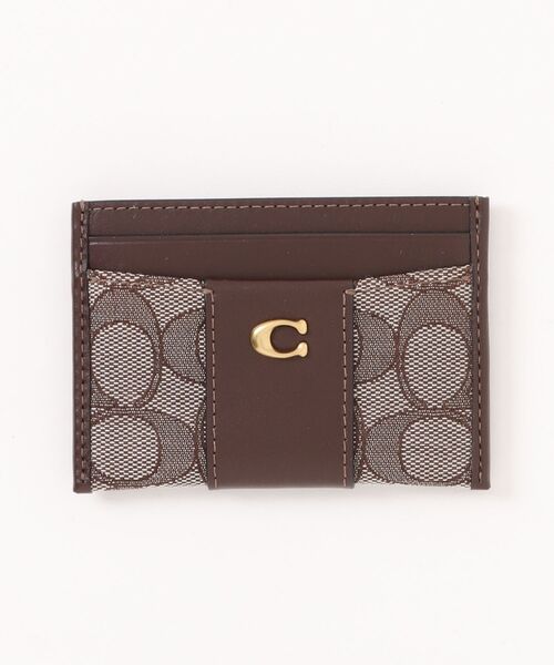 美品　COACH コーチ　カードケース　ケース　財布 COACH（コーチ） カードケース ジップ カード ケース シグネチャー