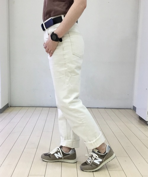 「New Balance」 ローカットスニーカー 25.0cm ブラウン レディース_画像4