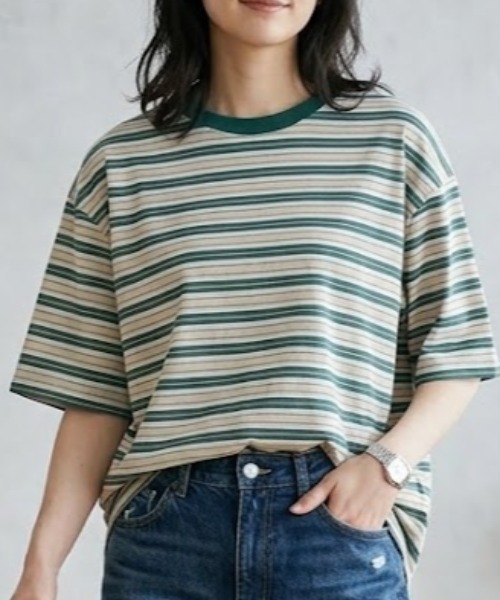 ROUGH TRADE tシャツ クイックドライボーダーTEE(M1) メンズ