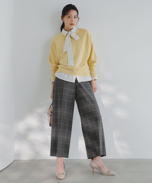 「ANY SIS」 スラックス LARGE ネイビー レディース_画像3