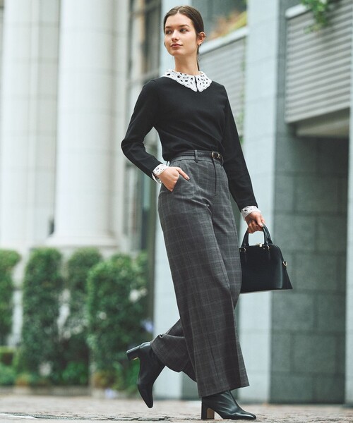 「ANY SIS」 スラックス LARGE ネイビー レディース_画像7