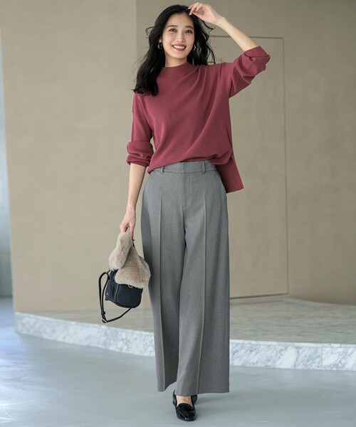 「ANY SIS」 スラックス LARGE ネイビー レディース_画像8