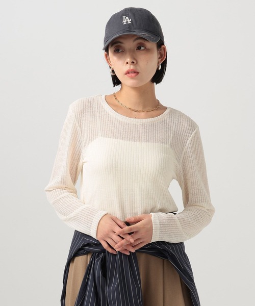 BAYFLOW（ベイフロー） tシャツ シアーカットロングスリーブプル