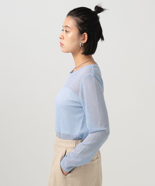 BAYFLOW（ベイフロー） tシャツ シアーカットロングスリーブプル