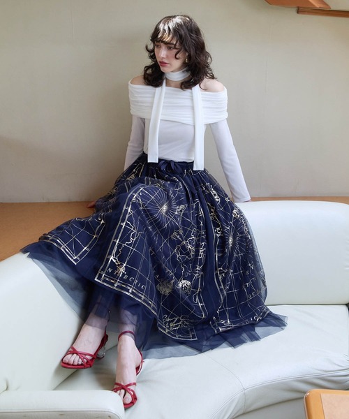 EIMY ISTOIRE（エイミーイストワール） tシャツ シアーオフショル