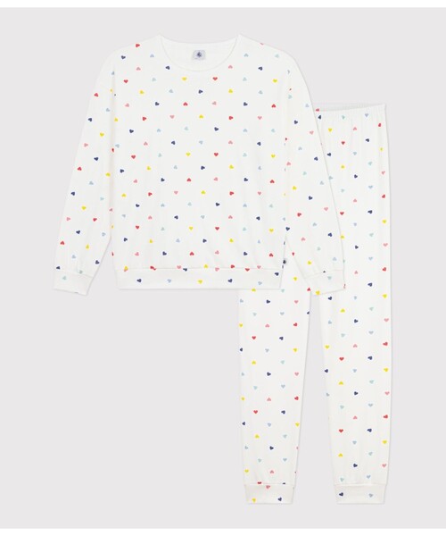 PETIT BATEAU（プチバトー） パジャマ ルームウェア ハートプリント