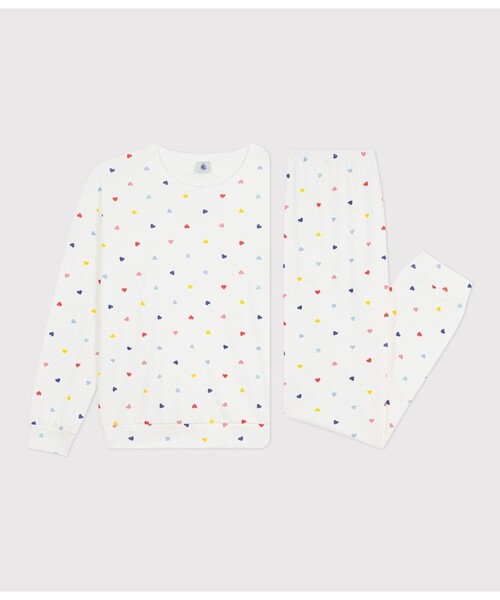PETIT BATEAU（プチバトー） パジャマ ルームウェア ハートプリント