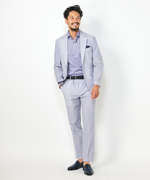 「MEN'S BIGI」 テーラードジャケット 02 ネイビー メンズの画像