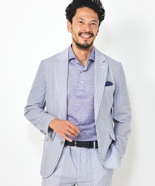 「MEN'S BIGI」 テーラードジャケット 02 ネイビー メンズの画像
