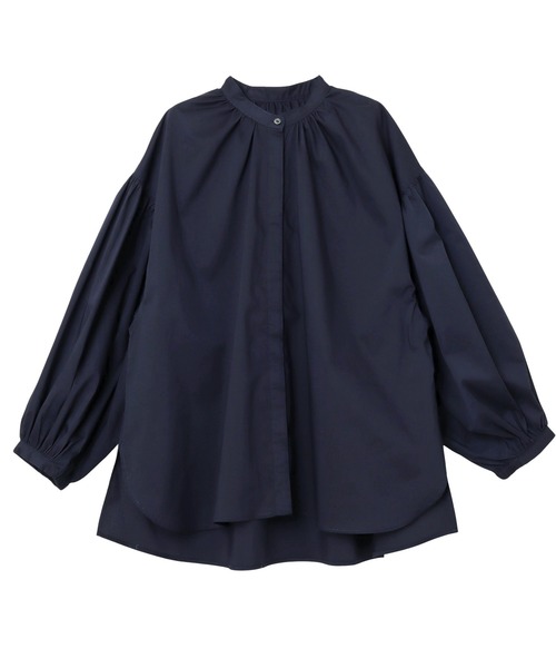 「evernavy」 長袖ブラウス M ライトブルー レディース_画像4