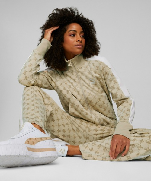 「PUMA」 ジャージブルゾン LARGE ブラック レディースの画像