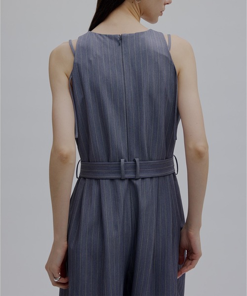 Ameri（アメリ） オールインワン COLOR PINSTRIPE CURVY ROMPERS