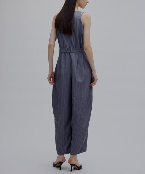 Ameri（アメリ） オールインワン COLOR PINSTRIPE CURVY ROMPERS