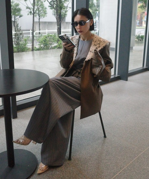 Ameri（アメリ） オールインワン COLOR PINSTRIPE CURVY ROMPERS