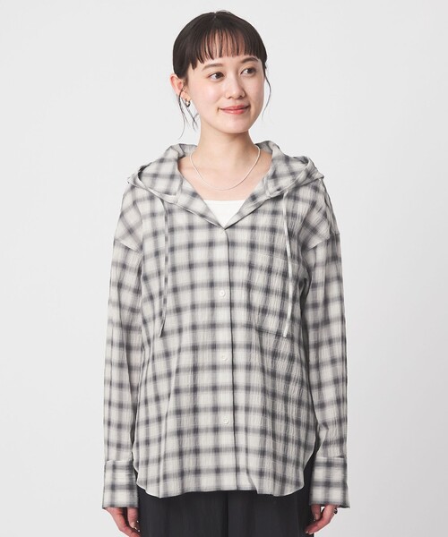 【新品未使用】ADIUE TRISTESSE チェックブラウス conges payes ADIEU TRISTESSE（コンジェペイエアデュートリステス