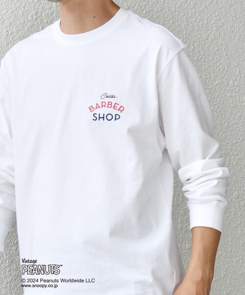 「PEANUTS」 長袖Tシャツ LARGE ホワイト メンズ_画像8