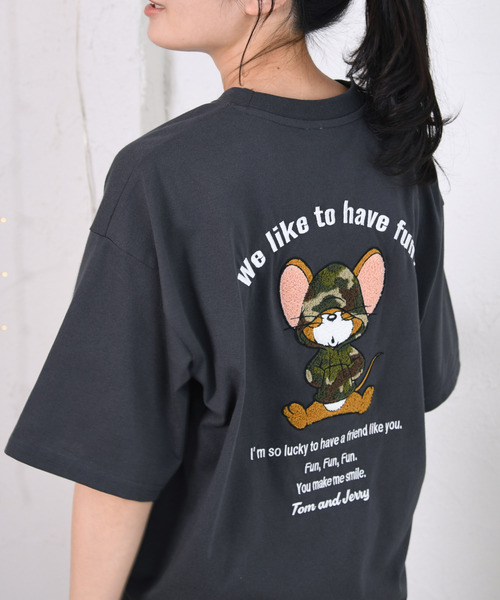 tシャツ 半袖 「neos」TOM＆JERRY トムとジェリー ルーズシルエット