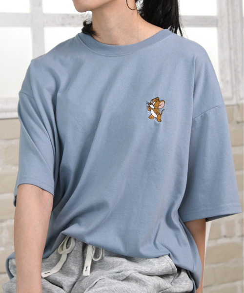 tシャツ 「neos」TOM＆JERRY トムとジェリー ルーズシルエット サガラ