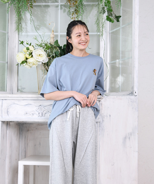 tシャツ 「neos」TOM＆JERRY トムとジェリー ルーズシルエット サガラ