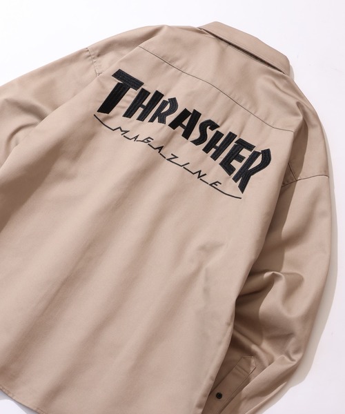 「THRASHER」 長袖シャツ M ブラック メンズ_画像5