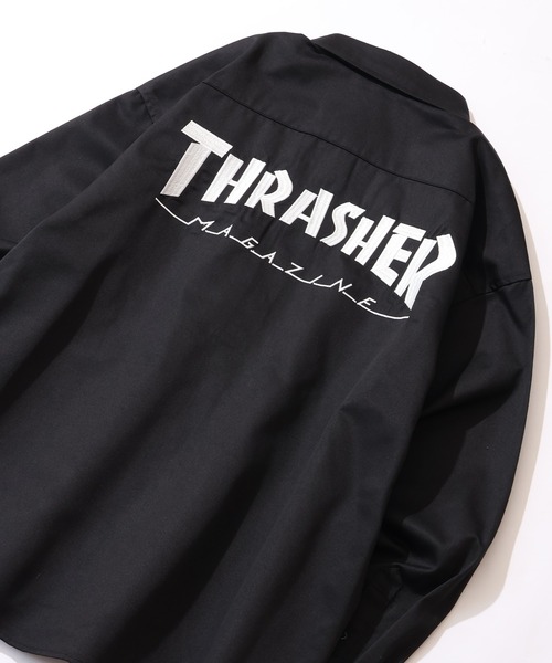 「THRASHER」 長袖シャツ M ブラック メンズ_画像7