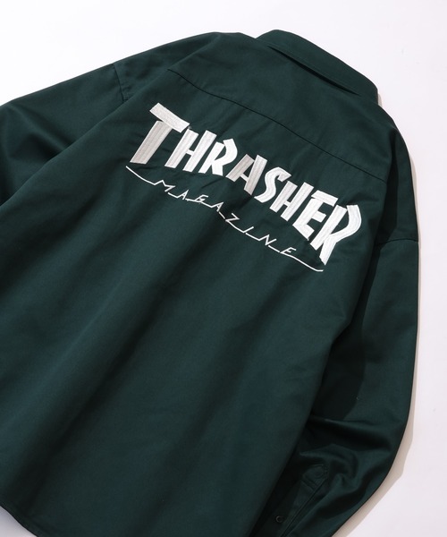 「THRASHER」 長袖シャツ M ブラック メンズ_画像9
