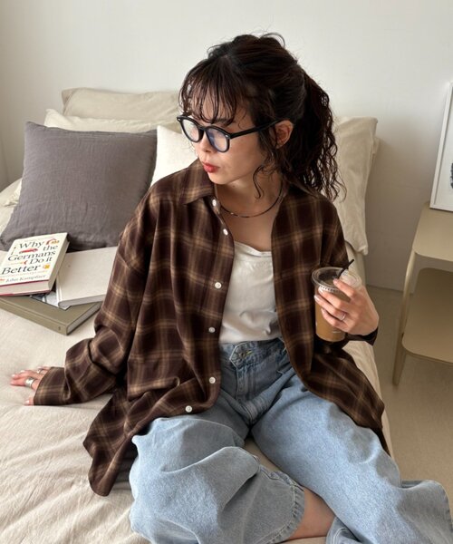 「CIAOPANIC TYPY」 長袖シャツ X-LARGE サックスブルー レディース_画像2