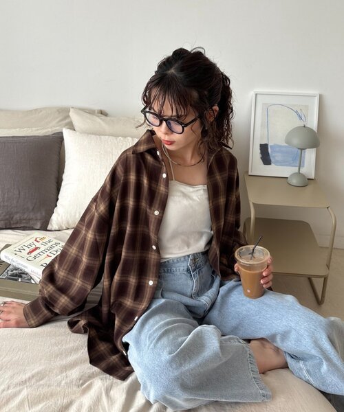 「CIAOPANIC TYPY」 長袖シャツ X-LARGE サックスブルー レディース_画像3