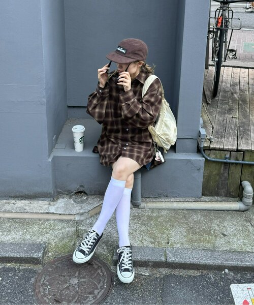 「CIAOPANIC TYPY」 長袖シャツ X-LARGE サックスブルー レディース_画像6