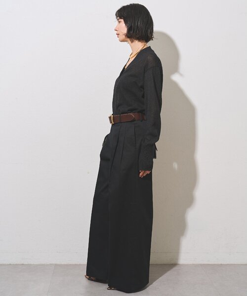 Whim Gazette ペイントタックワイド パンツ 36 Whim Gazette（ウィム ガゼット） ワイドパンツ パンツ TWILLタック
