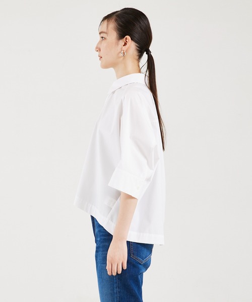 「qualite」 長袖シャツ フリー ブルー レディース_画像5