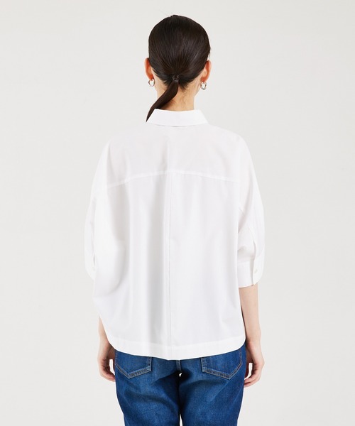 「qualite」 長袖シャツ フリー ブルー レディース_画像6