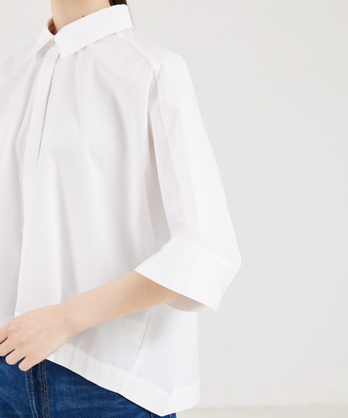 「qualite」 長袖シャツ フリー ブルー レディース_画像8