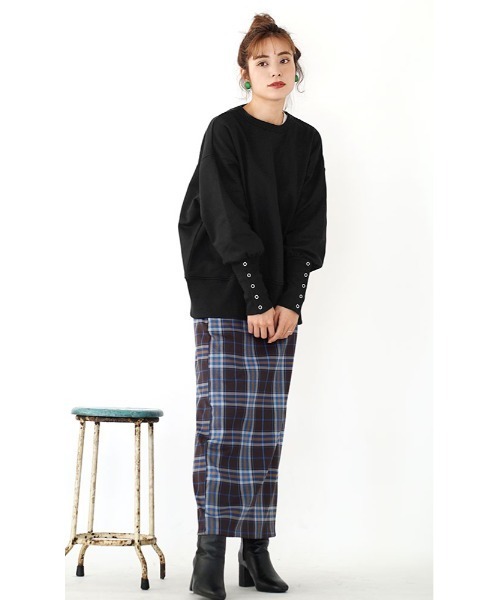 「e-zakkamania stores」 「Gleam」長袖カットソー フリー ブラック レディース_画像7