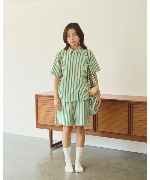 「common gull products.」 半袖シャツ フリー ピンク レディース_画像2