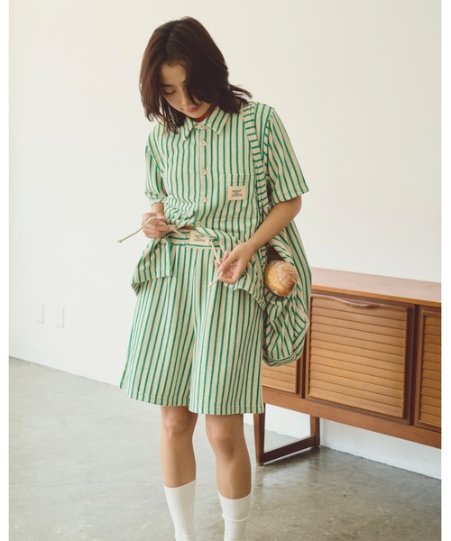 「common gull products.」 半袖シャツ フリー ピンク レディース_画像4