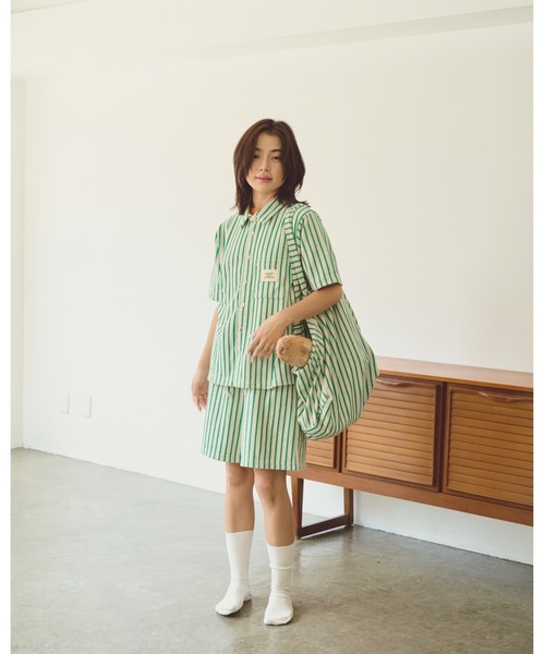 「common gull products.」 半袖シャツ フリー ピンク レディース_画像5