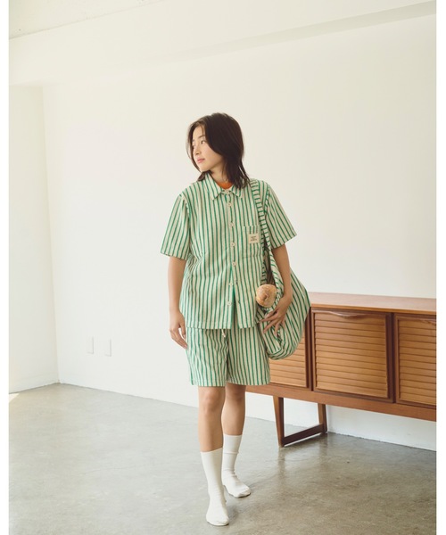 「common gull products.」 半袖シャツ フリー ピンク レディース_画像6