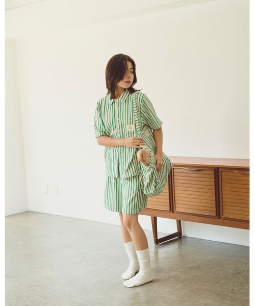 「common gull products.」 半袖シャツ フリー ピンク レディース_画像7