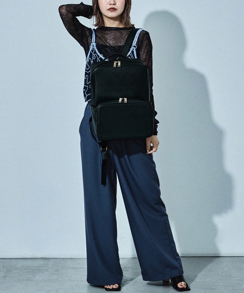 「HUNDRED」 リュック ONE SIZE グレー レディース_画像9