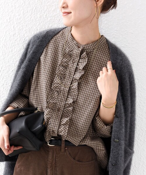 SHIPS（シップス） ブラウス シャツ 「WEB限定」「手洗い可能