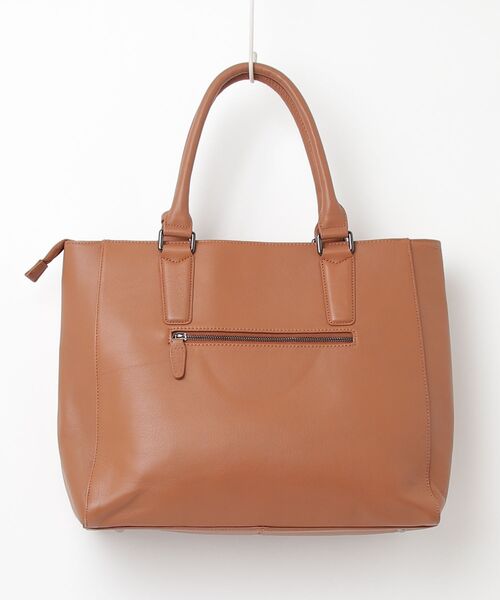 「KATHARINE HAMNETT LONDON 」 トートバッグ ONE SIZE キャメル メンズ_画像2