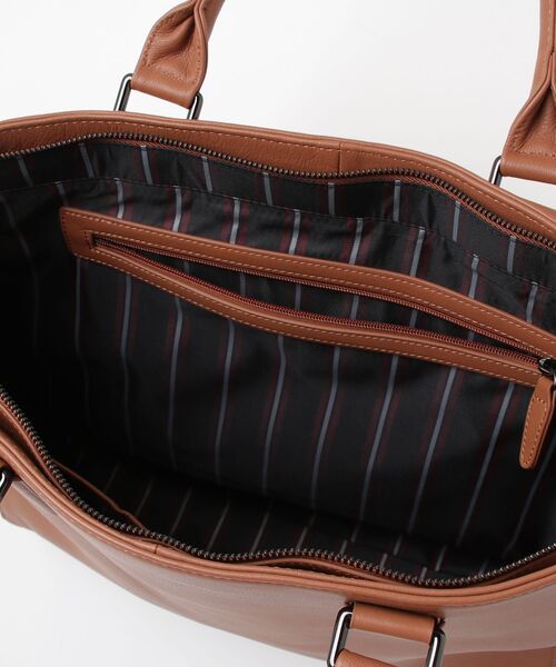 「KATHARINE HAMNETT LONDON 」 トートバッグ ONE SIZE キャメル メンズ_画像4