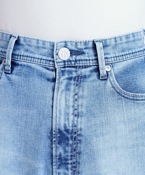 「YANUK」 デニムパンツ 27inch ブルー レディース_画像9