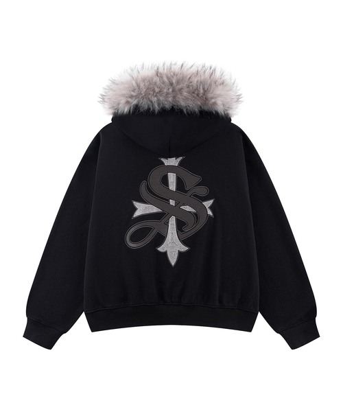 SUPPLIER（サプライヤー） パーカー Faux Fur Cross Zip Hoodie メンズ