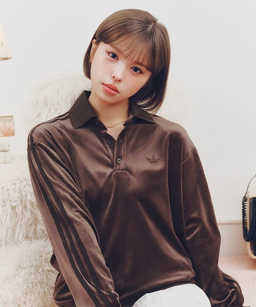 adidas（アディダス） ポロシャツ ウェア U VELOUR LS POLO ロング