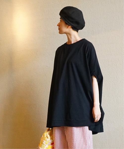 journal standard luxeクラシックテンジク ポンチョ★黒 新品 JOURNAL STANDARD LUXE（ジャーナルスタンダード ラックス） tシャツ T