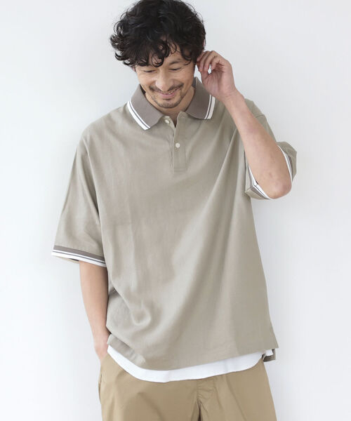 ポロシャツ B:MING by BEAMS / リネンシャツ地 ビッグポロシャツ|ZOZOTOWN |02