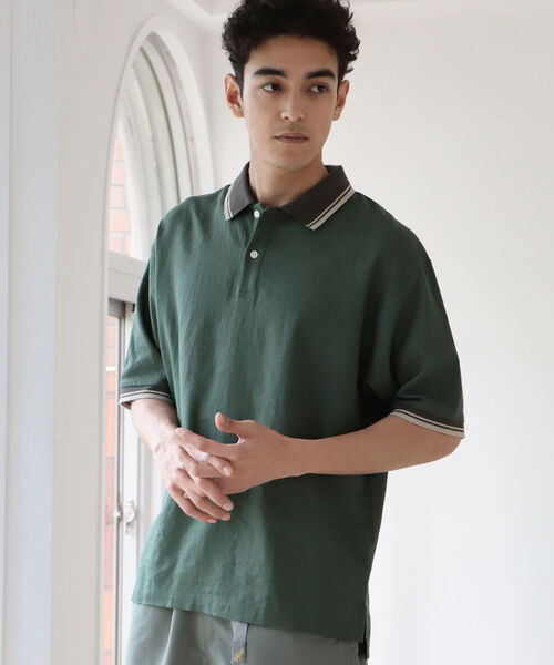 ポロシャツ B:MING by BEAMS / リネンシャツ地 ビッグポロシャツ|ZOZOTOWN |15